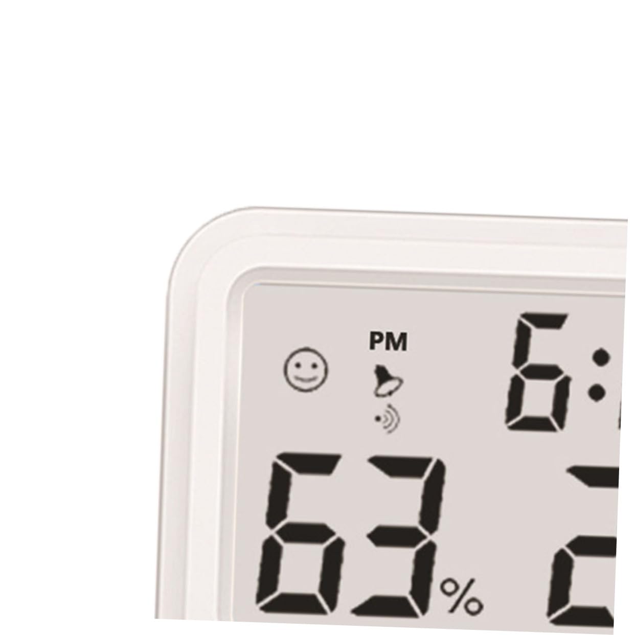 Mipcase Lot De 2 Hygromètres D'intérieur Avec Horloge Moniteur Précis De Température Et D'humidité Pour La Maison Le Bureau La De Bébé