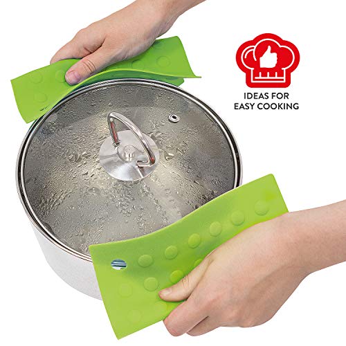 Wonder Worker Put Juego de 2 Agarradores para Ollas de Silicona Salvamanteles Multifuncionales
