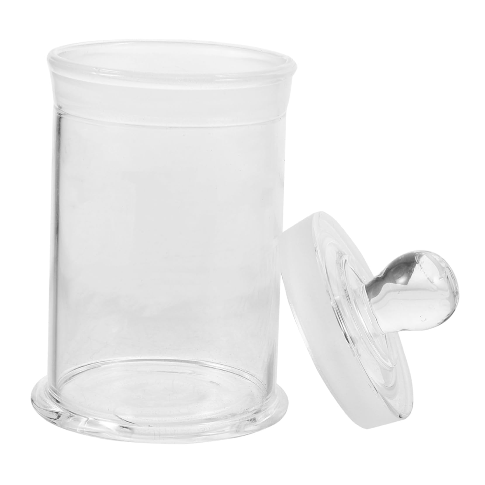 CHILDWEET 2pcs Lab Sample Bottles Round Glass Specimen Bottle Easy-to-use Stopper