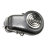 LiMePng for YAMAHA JOG ZR 3YK 3KJ VINO 5AU 4JP Aprio Motorcycle Scooter Imitate Carbon Fiber Fan Cover LiMePng