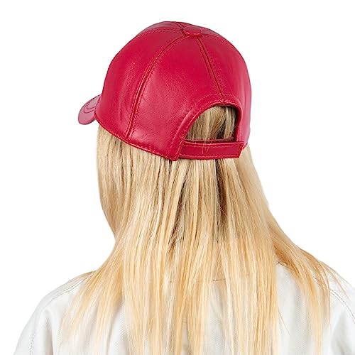 Image of Genuine Leather Unisex Baseball Cap