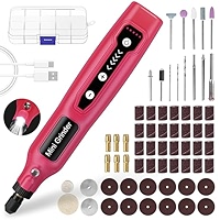 Tacklife Cordless Rotary Tool, 8V Motor 2.0 Ah Li-ion Battery Grinding Drilling Tool Sets Long Endurance Power Rtd02dc Combitool For Craft Projects Diy Creations Cutting Engraving - View #3