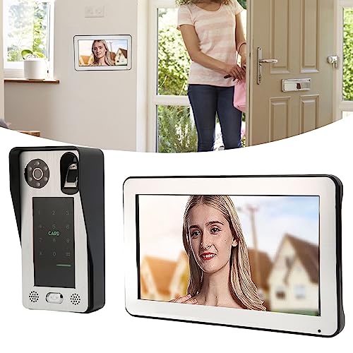 Campainhas de Intercomunicação Wi-fi, Tela de Toque LCD de 10 Polegadas, Monitor Interno de Vídeo, C