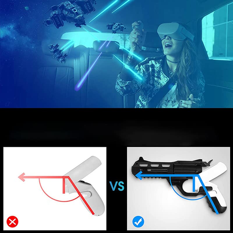 Oculus Quest 2 VR Game Gun accessoire manette de jeu de tir FPS noir DSA2125 - 3