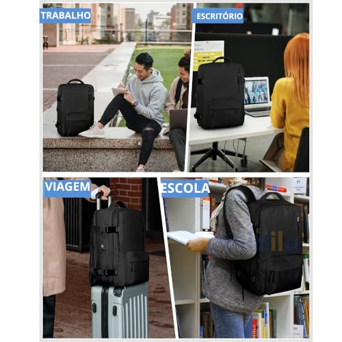 Mochila de Viagem Grande Unissex Bagagem de Mão Para Fazer Trilha e Esportes ao Ar Livre