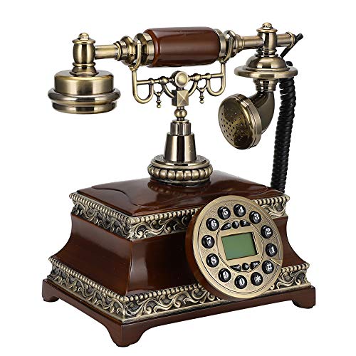 Teléfono fijo vintage 143 con retroiluminación y múltiples funciones
