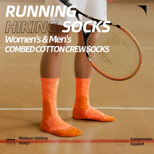 Men's sports crew socks,arch support,grip athletic socks,socks for basketball and tennis,3 pack,black compression sock2