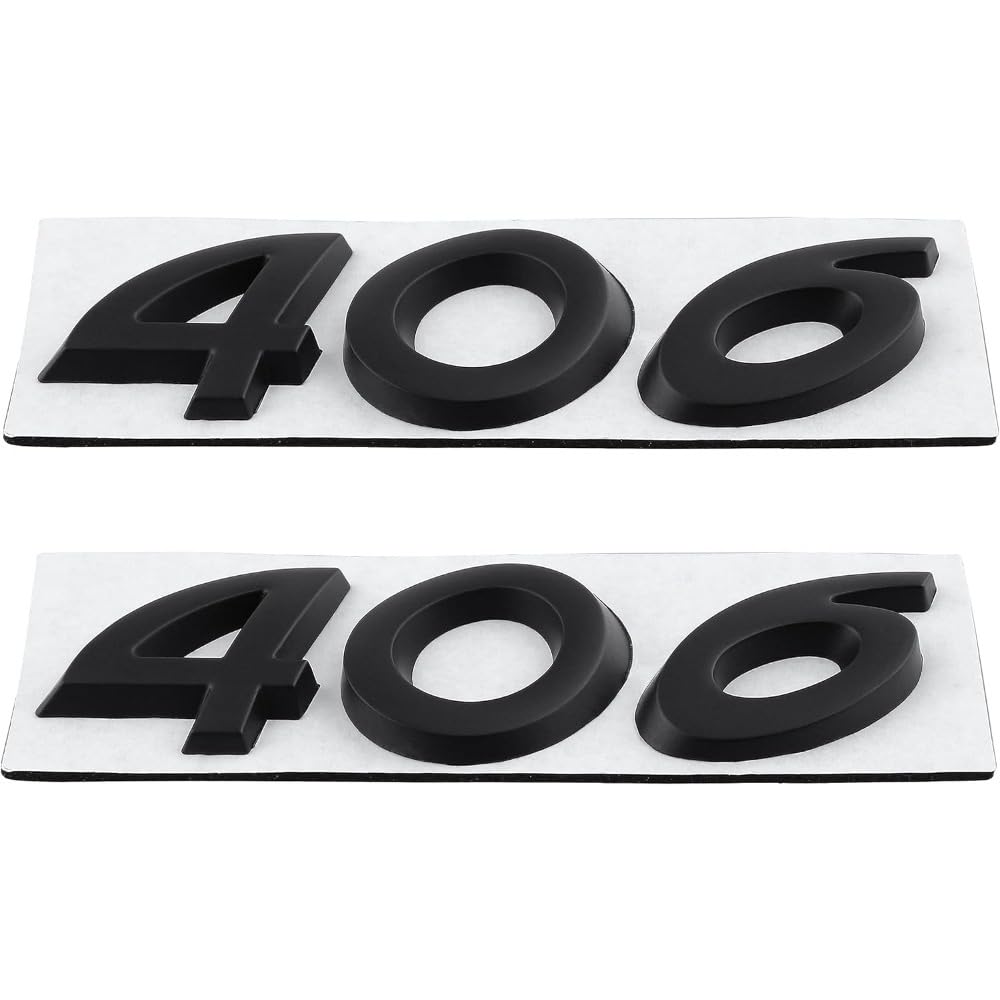 Mauxpiao B Applicable To Peugeot 406 Car Trunk Emblem Sticker, Decorative Adge, Exterior Logo Accessories Fds/B/A