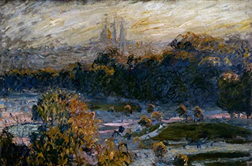 Affiche impression prints toile peinture murale les Tuileries Claude Monet décoration 60x90