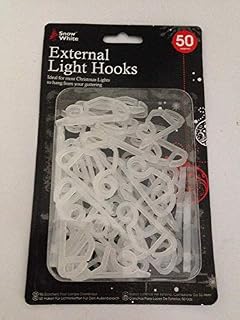 2 x 50 x Gutter Hanging Hooks/Clips for Christmas Xmas String Lights Outdoor
