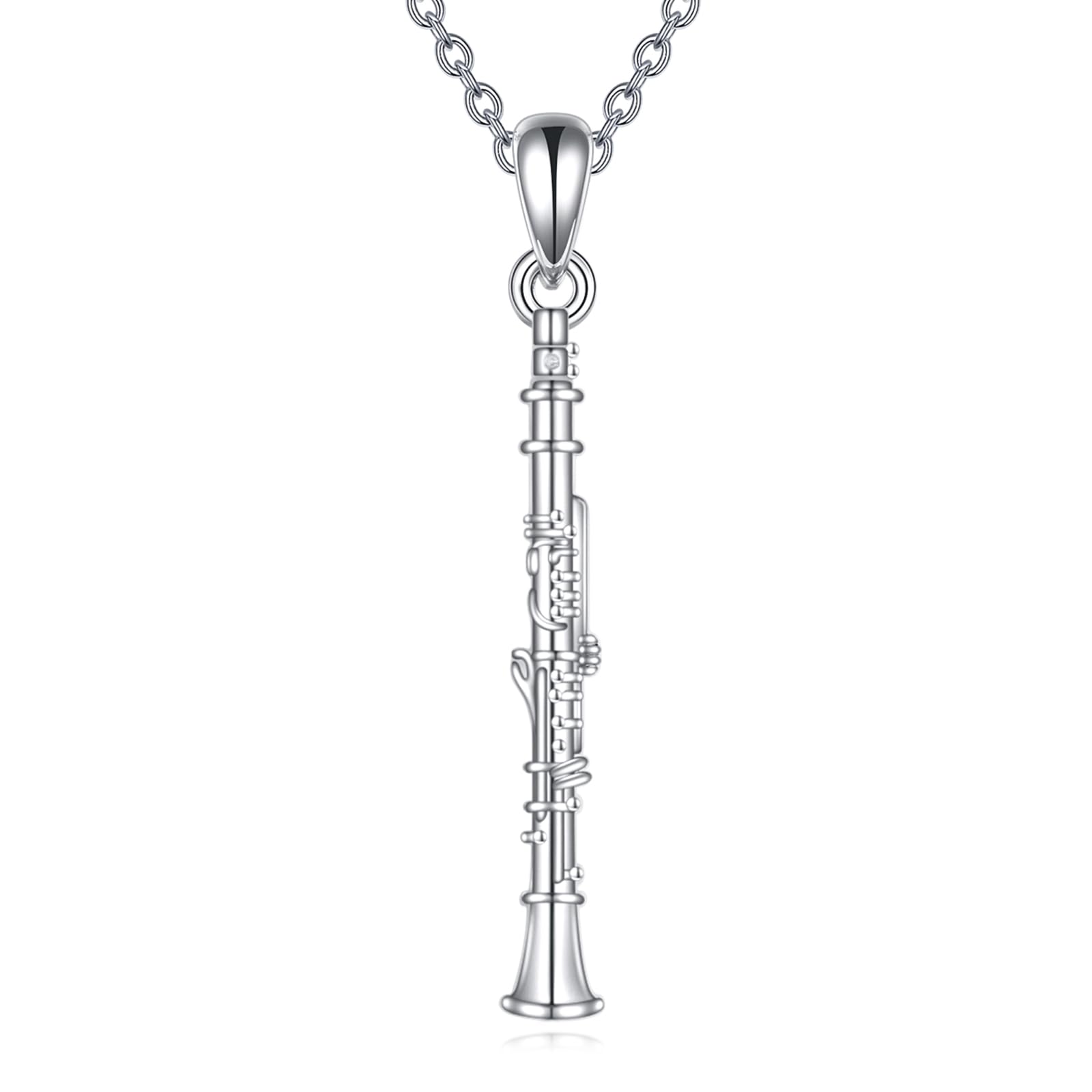 YFN Collana con ciondolo a forma di strumento musicale, in argento Sterling 925, idea regalo per uomo e donna