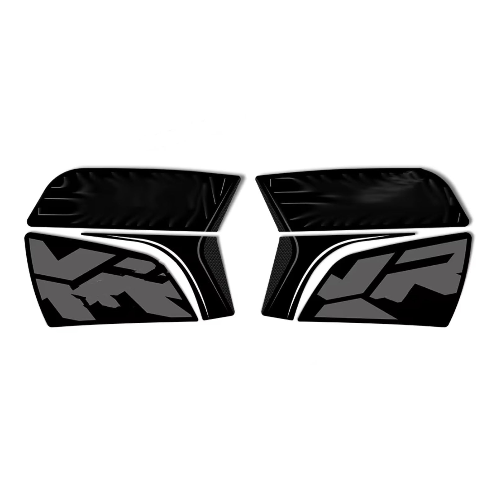 Compatibile Con Per F900 Per XR Carbon Look 3D Gel Adesivo Protettivo Per Custodia Laterale Per Moto Accessori Kit Impermeabile Antiscivolo Serbatoio(Triple Black)