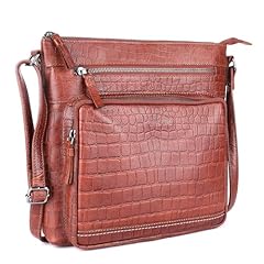 Cognac Croco Printed