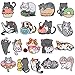 Animaux Broderies Écusson 18 Pièces Mignon Chat Patch Thermocollant Ecusson Ecusson Thermocollant Enfant Autocollant de Patch à repasser pour DIY Vêtement Jeans Sac à Dos Veste T-Shirt