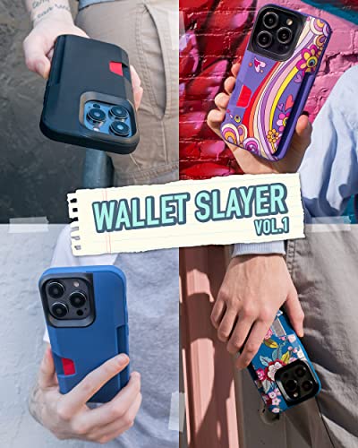Smartish Iphone 14 Pro Wallet Case - Wallet Slayer Vol. 1 [Slim + Protective] Credit Card Holder - Flirty Flowers #TOP5