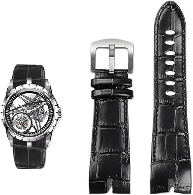 hooson Genuine Leather Watch Strap For Roger Dubuis King EXCALIBUR Wristband Accessory