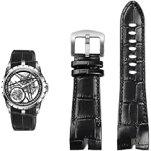 Genuine Leather Watch Strap For Roger Dubuis King EXCALIBUR Wristband Accessory