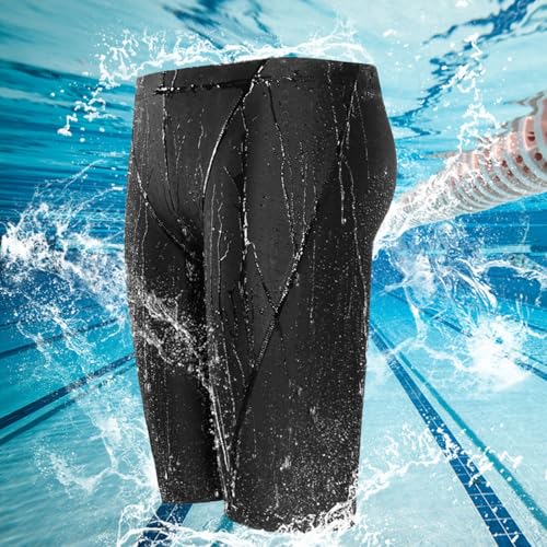 Men's Swimwear Swimsuits Solid Basic Long Swim Sport Trunks Board Shorts Breathable Comforable Swimming Short Pants2