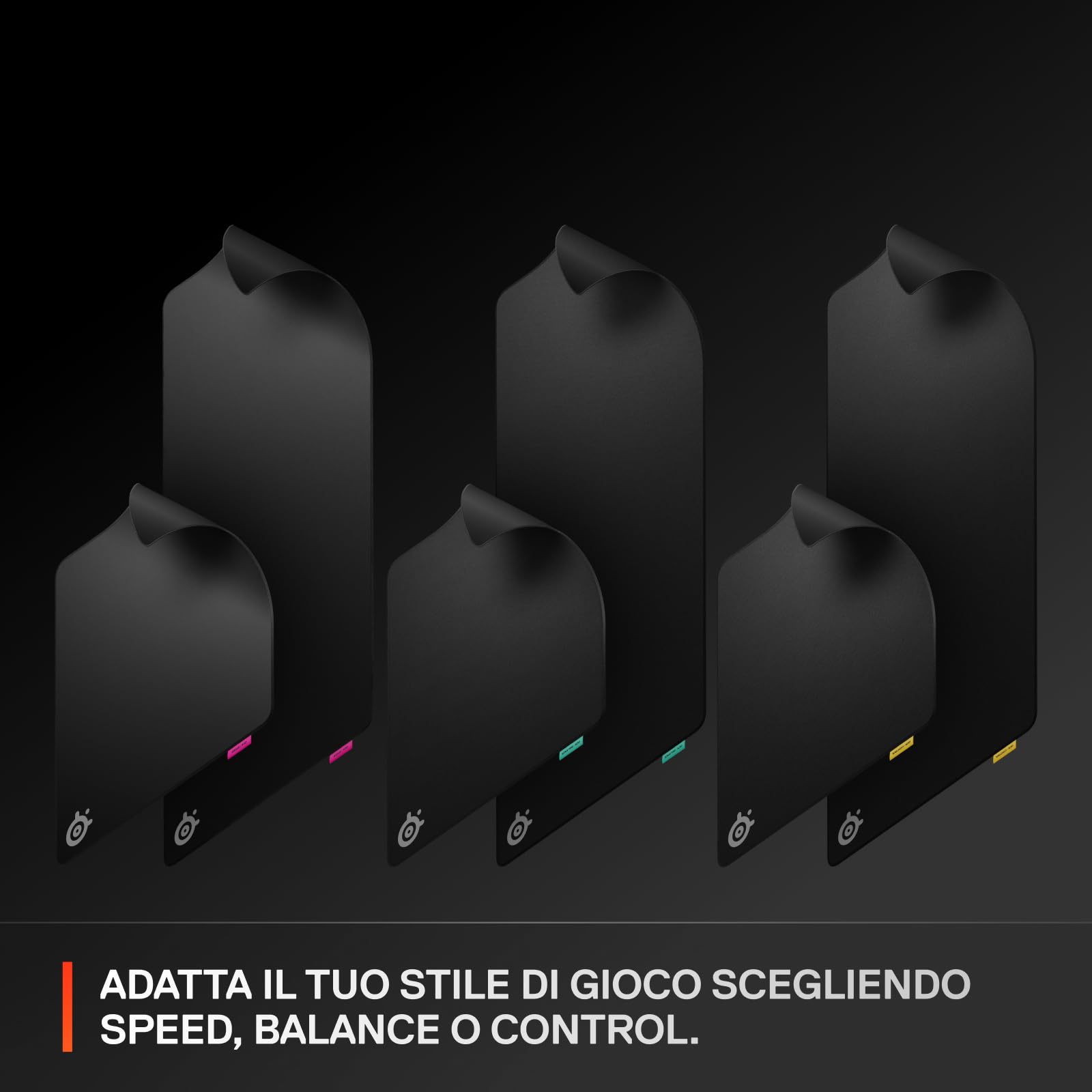 SteelSeries QcK XL Performance Balance, mousepad da gioco - Densità extra per scorrevolezza top - Cuciture ai bordi a basso profilo - Base in neoprene antiscivolo - 900 x 400 mm - FPS, MOBA, RTS, MMO