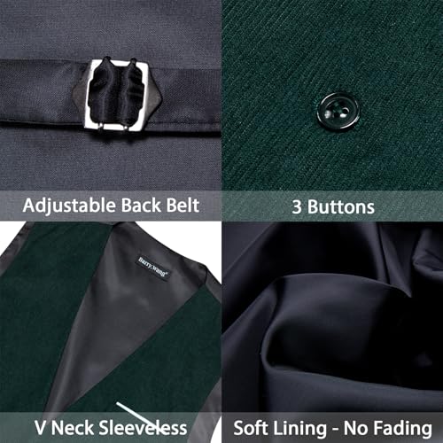 Image of Barry.Wang Mens Outdoor Corduroy Vests Vintage Western Cowboy Sleeveless V-neck Waistcoat Retro Casual Vest