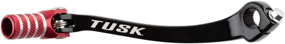 Tusk Folding Shift Lever Black/Red Tip - Fits: Honda CRF450R 2009-2016