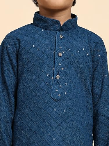 Image of Pro-Ethic Style Developer Boys Cotton Kurta Pajama For Kid's Ethnic Wear | Cotton Kurta Pajama (S-227)