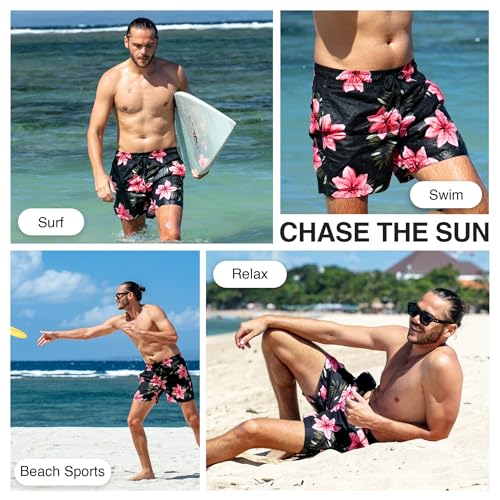 Image of Kanu Surf Men's Big Viper Extended Size Stripe Swim Trunk