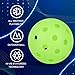 Fanovae Pickleball Balls, 12 Pack 40 Holes Outdoor Pickleball Balls, High Visibility and Bounce, Stylish and Durable Pickleball Balls for All Style Pickleball Paddles & All Skill Levels
