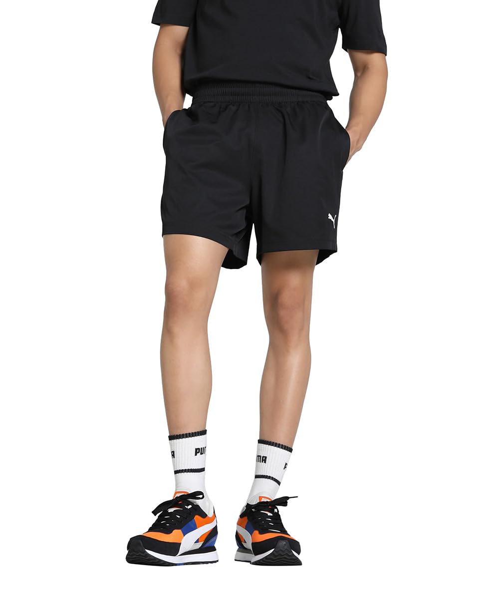 Puma Men's Black Essential Woven Tracksuit Shorts in Size 2XL, Sports Direct
