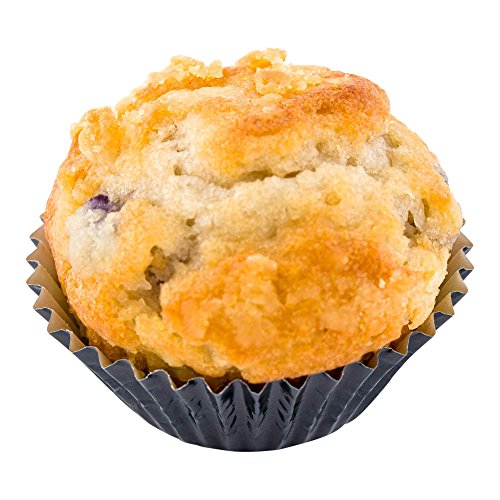 Restaurantware 0.4 Ounce Foil Cupcake Liners, 200 Grease-Resistant Metallic Cupcake Liners - For Baking Muffins & Pastries, Disposable, Black Paper Cheesecake Cupcake Liners, Decorative, 1.2 X 0.8 In #TOP19