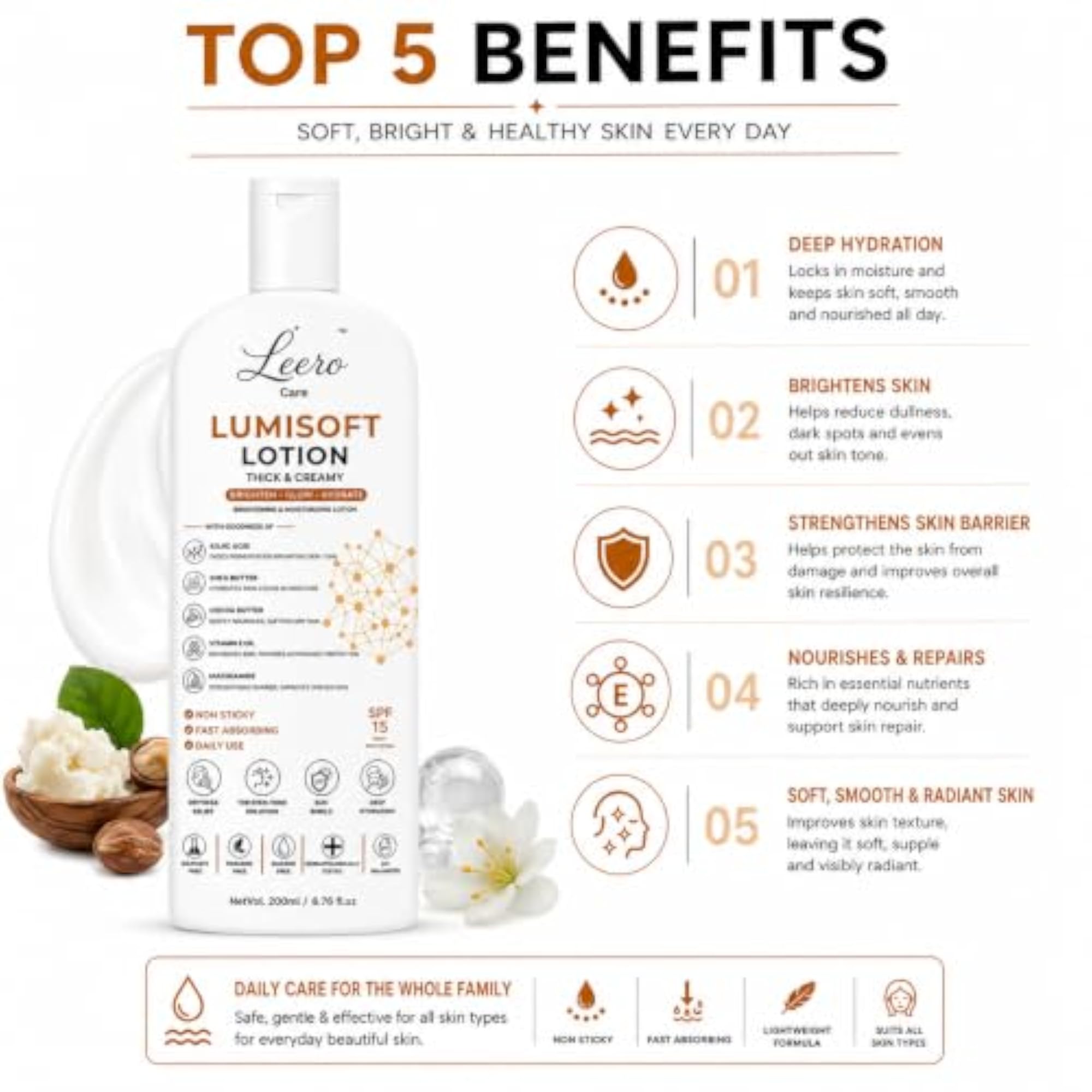Lumisoft Brightening & Moisturising Lotion with SPF15