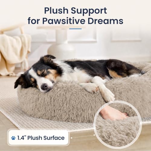 Image of JOLLYVOGUE Washable Dog Bed Medium Size Dog, 31 Inch Donut Medium Pet Bed