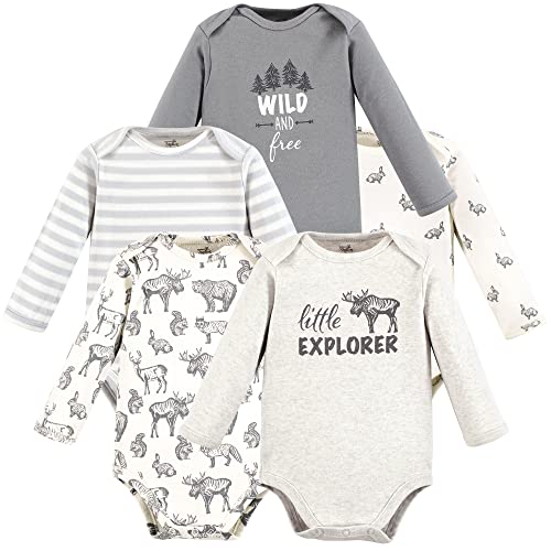 Image of Touched by Nature Unisex Baby Organic Cotton Long-Sleeve Bodysuits