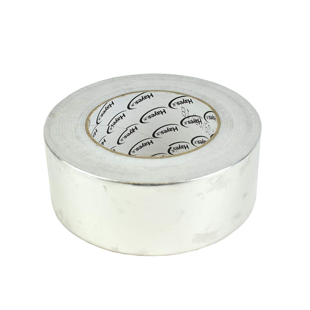 Arctic Hayes 40µm Aluminium Foil Tape Roll, 45 Metre Length x 50 mm Wide, Silver - Image 2