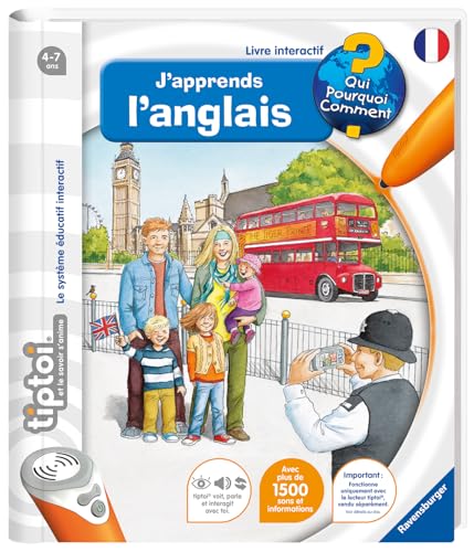 Livre électronique Tiptoi : J'apprends 'anglais Ravensburger Jeux France