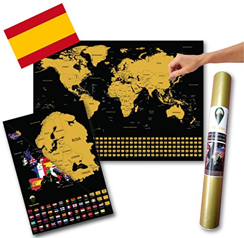 Global Walkabout ESPAÑOL - Mapa del rasguño mundial y mapa de rasguño...