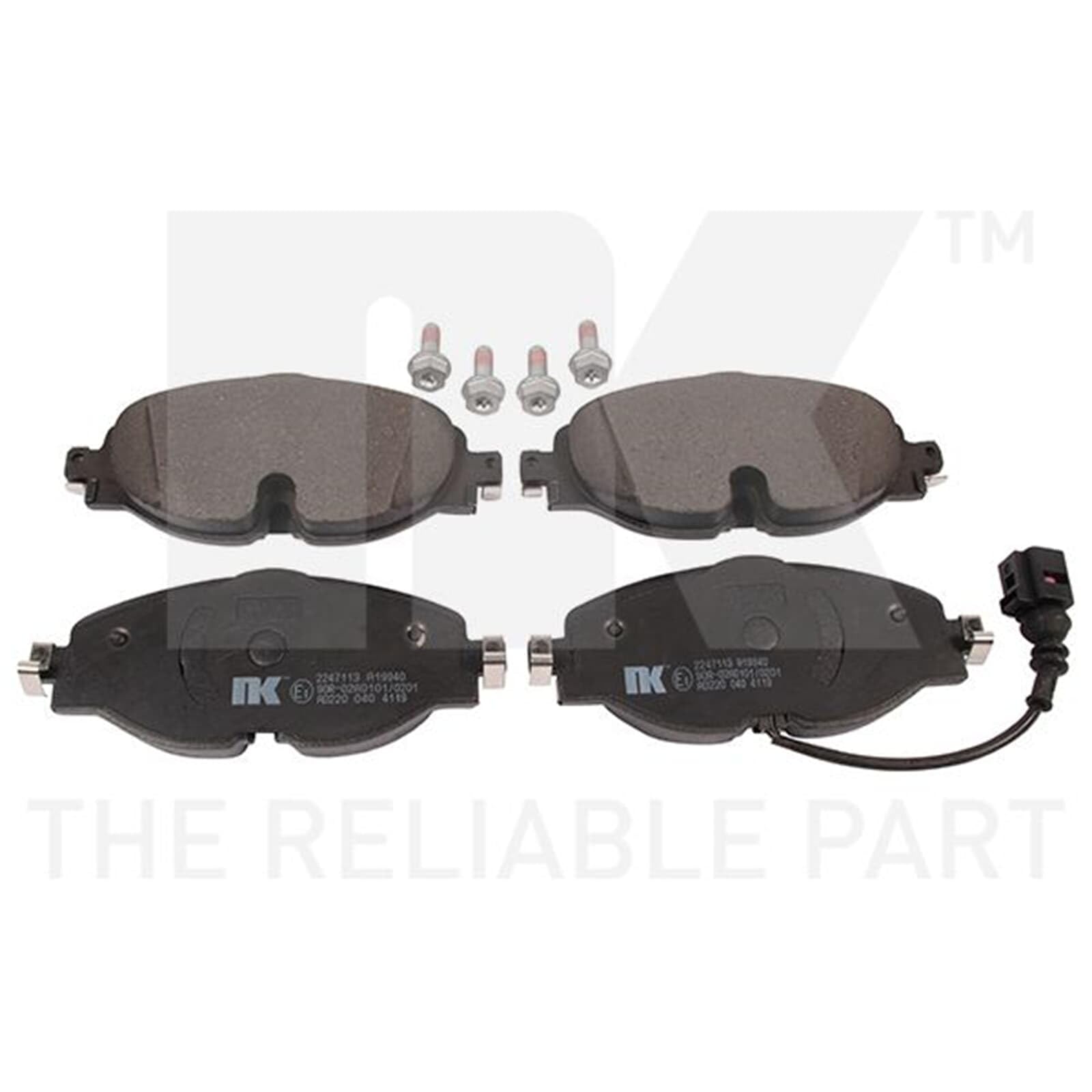NK Bremsscheiben 312mm + Beläge vorne | 3147115 + 2247113 passend für Golf 7 Passat
