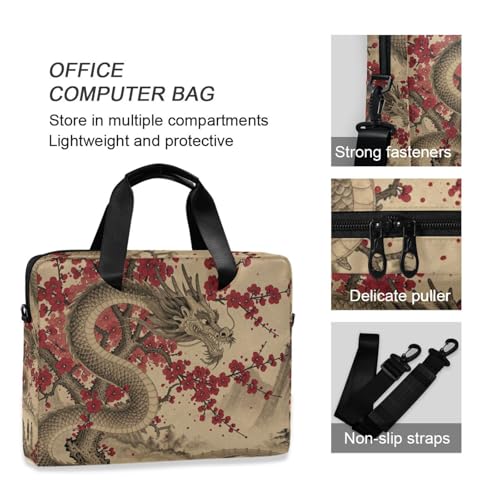 Funda para portátil 15.6 pulgadas beige con asa y correa miniatura 6