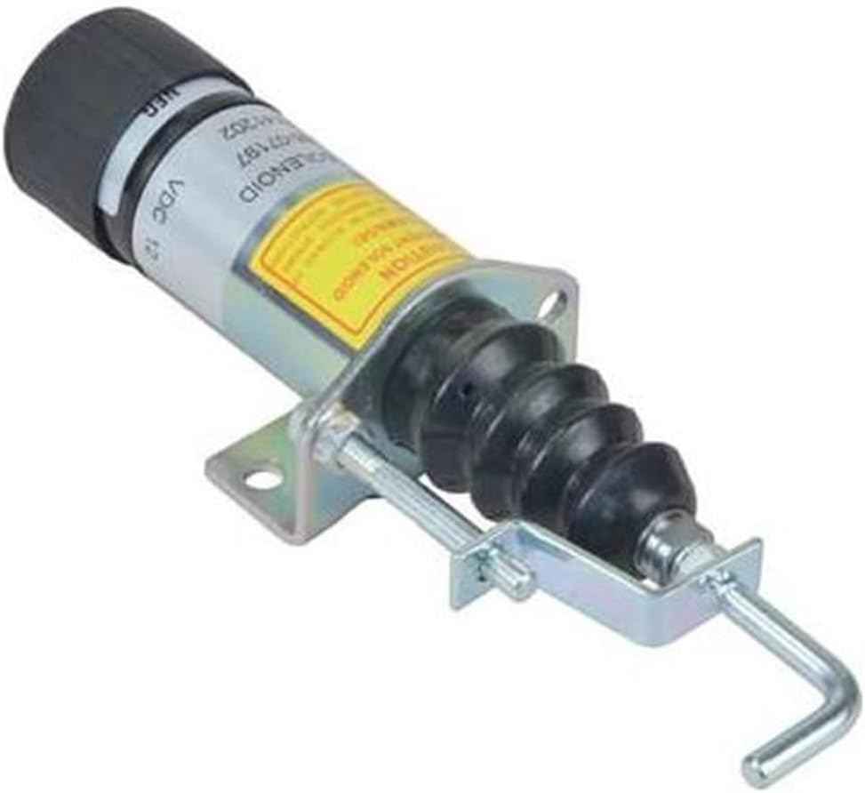 Fuel Shut Off Solenoid Valve Magnetic Valve, 12V, Compatible with John Deere, Compatible with Yanmar, Replacement Part