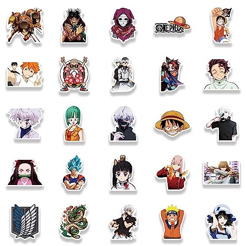 Japanese Anime Stickers, Popular Classic Mixed Stickers, 50pcs Waterproof Vinyl Stickers for Car Phonec Computer Guitar - Image 2