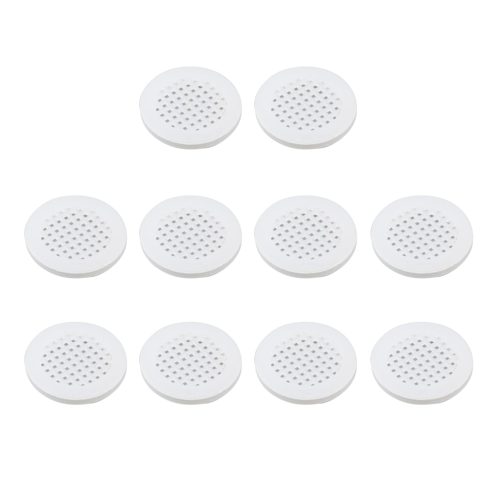 Woogim Circular Air Vents for Soffit Vents Plastic Vent Modern Simplicity 10 Pcs Open Pore 30MM White