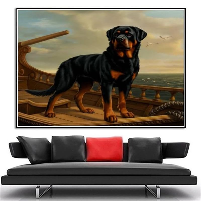 Peinture diamant 5D Rottweiler : idée cadeau anniversaire originale DIY