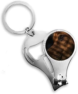 Dog Pet Animal Sentimental Picture Nail Nipper Ring Key Chain Bottle Opener Clipper