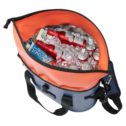 Image of Vogano 40 Can Soft Cooler Bag - Insulated Leak-Proof Large Cooler Bag with Roll-Top Waterproof Seal | Portable Ice Chest for Camping, Beach, Travel, Picnics | 24HR Cold Retention