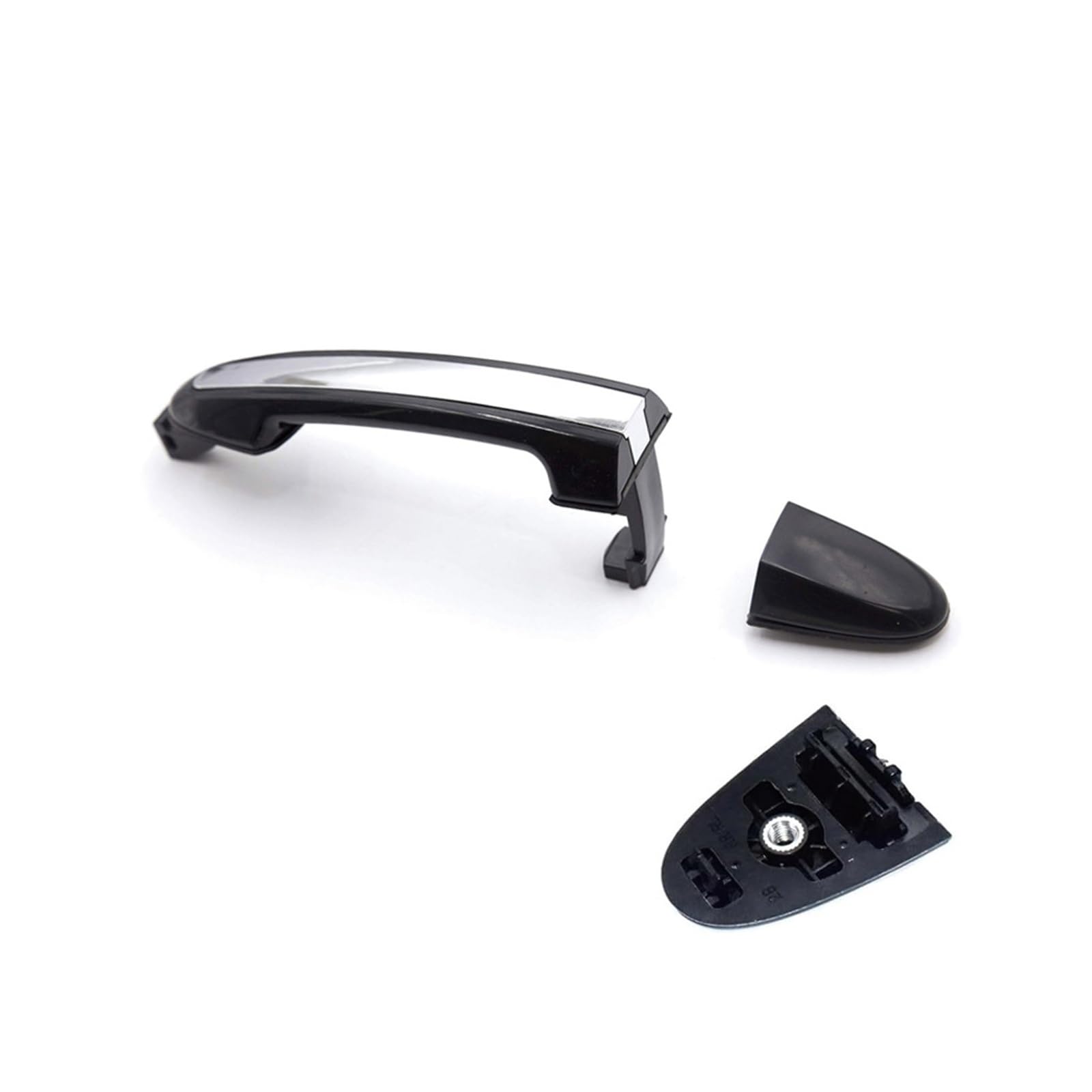 Byskjz One Color Car Outer Door Handle Replacement For Hyundai For Santa For Fe 2007 2008-2012 Black Exterior Car Door Handle 82651-2B010 82652-2B000 82652-2B010 83652-2B000(Rear Left Rear Right)