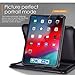 ROOCASE iPad Pro 12.9 Case 2018, Premium Executive Portfolio Leather Case, Detachable Sleeve, Document Organizer for Apple iPad Pro 12.9-inch 2018 3rd Generation, Black [Support Apple Pencil Charging]
