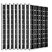 Produktbild Sonnenkollektor ZODORE 10 Pcs*100 Watt 100w Monocrystalline Photovoltaic PV Sonnenkollektor Modul 12V Batterielade f¨¹r Wohnmobile Caravan Boat, Wohnmobil oder Yacht, f¨¹r Insel / Backup-Solarstromanlagen 100 watt