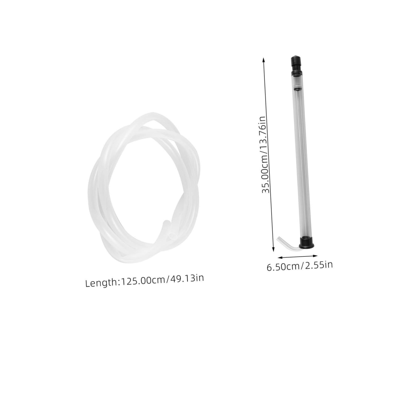 CONGARTENO 1set Auto Siphon Reusable Liquid Transfer Hose Siphon Clear Tube for Home Brewing Wine Easy to Handle and Store Fast Flowing for Bottling and Liquid Transfer