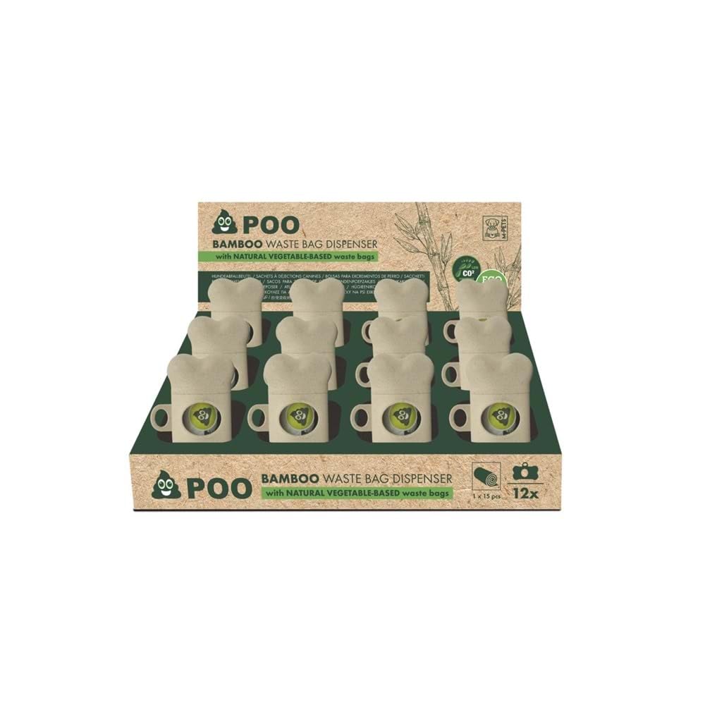 M-PETS POO BAMBOO DIŞKI TOPLAMA SETİ 15 YAPRAK 12Lİ SET