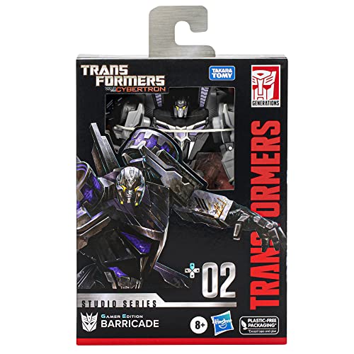 Transformers Toys Studio Series Deluxe Class 02 Gamer Edition Barricade Toy, 4.5-Inch, Action Figure For Boys And Girls Ages 8 And Up #TOP1